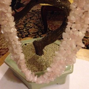 Amazing pink quartz bib necklace
